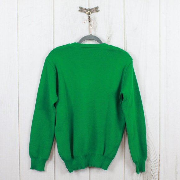 Vintage Traditional Craft Green V Neck Knitwear Pullover Sweater Size 38/40 - Picture 8 of 9